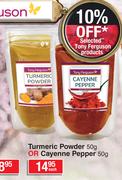 Turmeric Powder 50g Or Cayenne Pepper 50g-Each