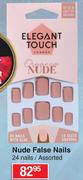 Elegant Touch Nude False Nails-24 Nails
