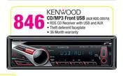 Kenwood CD/MP3 Front USB AUX  KDC-3357U