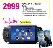 PS Vita Wi-Fi Plus Batman Bundle