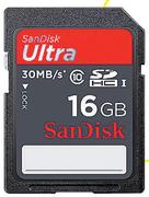 Sandisk 16GB Ultra SDHC