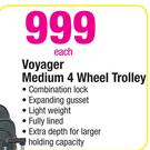 Voyager Medium 4 Wheel Trolley-Each