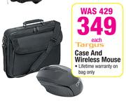 Targus Case And Wireless Mouse-Each
