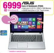 Asus Core i3 Notebook F550