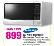 Samsung 30Ltr White Electronic Microwave Oven ME9114W