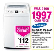 Samsung 9kg White Top Load Washing Machine WA90G9DIP