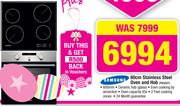 Samsung 60cm Stainless Steel Oven and Hob PKG007