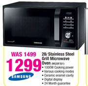 Samsung 28Ltr Stainless Steel Grill Microwave Oven MG28F301