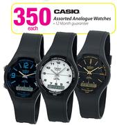 Casio Assorted Analogue Watches-Each
