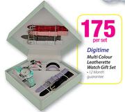 Digitime Multi Colour Leatherette Watch Gift Set-Per Set