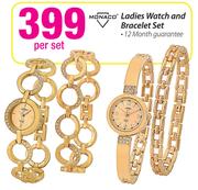 Monaco Ladies Watch And Bracelet Set-Per Set