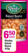 Rhodes Baked Beans-410g