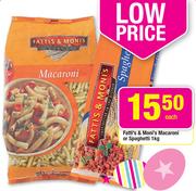 Fatti's & Moni's Macaroni Or Spaghetti-1kg Each