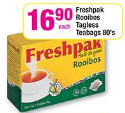 Freshpak Rooibos Tagless Teabags-80's
