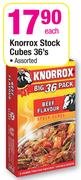 Knorrox Stock Cubes Assorted-36's