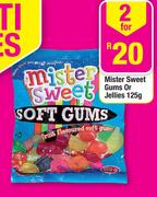 Mister Sweet Gums Or Jellies-2 x 125gm