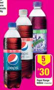 Pepsi Range-5 x 600ml