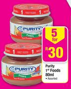Purity 1st Foods-5 x 80ml