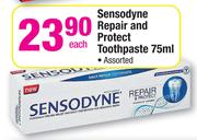 Sensodyne Repair & Protect Toothpaste Assorted- 75ml