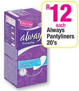 Always Pantyliners- 20's 