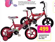 Raleigh 12" Boys & Girls Bike- Each