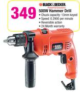 Black & Decker 500W Hammer Drill
