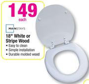 Mainstays 18" White Or Stripe Wood
