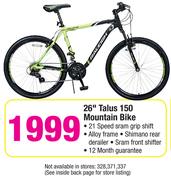Raleigh 26" Talus 150 Mountain Bike