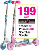 Pointbreak Xtreme 125mm or Princess Or Scorcher Scooter Each