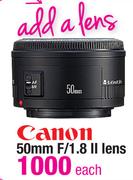 Canon 50mm F/1.8 II Lens-Each