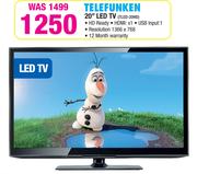 Telefunken 20" LED TV TLED-20HD
