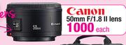 Canon 50mm F/1.8 II Lens
