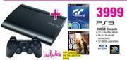 PlayStation 3 500GB Console Plus Gran Turismo 6 And The Last Of Us Games