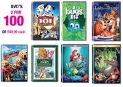 Disney DVD's-Each