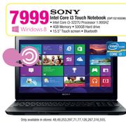 Sony Intel Core i3 Touch Notebook SVF15216SGW