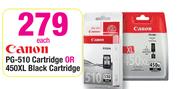 Canon PG-510 Cartridge Or 450XL Black Cartridge