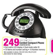Alcatel Corded Compact Phone TEMPOR.RETRO