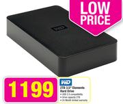WD 2TB 3.5" Elements Hard Drive