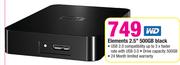 WD Elements 2.5" 500GB Black