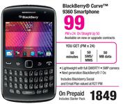 Blackberry Curve 9360 Smartphone-On Straight Up 50