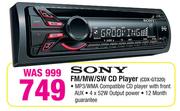 Sony FM/MW/SW CD Player CDX-GT320