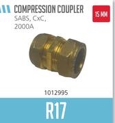 Compression 15MM Coupler SABS, CxC, 2000A
