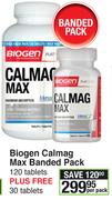 Biogen Calmag Max Banded Pack 120 Tablets Plus 30's Pack-Per Pack