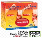 Arthraway Chronic Value Pack Of 90 Caplets Plus 90 Caplets