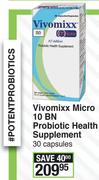 Vivomixx Micro 10 BN Probiotic Health Supplements-30's Capsules
