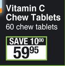 Brain Child Vitamin C Chew Tablets 60 Chew Tablets