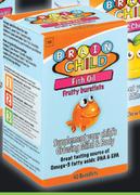 Brain Child Fruity Fish Oil Burstlets 60 Burstlets
