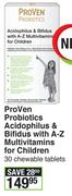 ProVen Probiotics Acidophilus & Bifidus With A-Z Multivitamins For Children 20 Chewable Tablets
