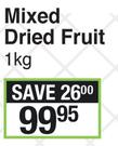 Gaby's Mixed Dried Fruit-1Kg