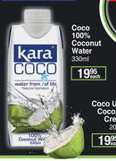 Kara Coco 100% Coconut Water-330ml Each